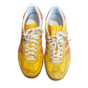 Adidas Gazelle Indoor Sneakers Yellow / Pink Men’s 10.5 / Women’s 11.5
